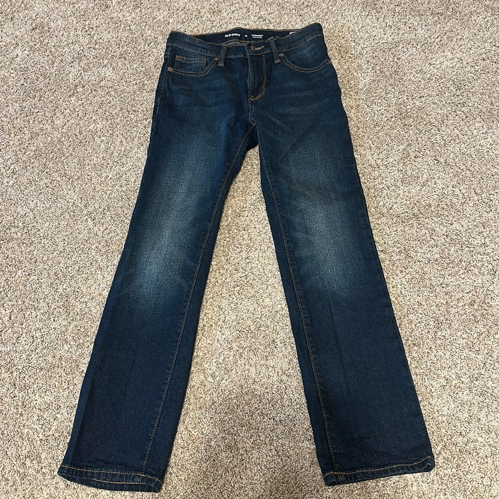 Old Navy boys size 10 straight leg jeans.  Slim like style